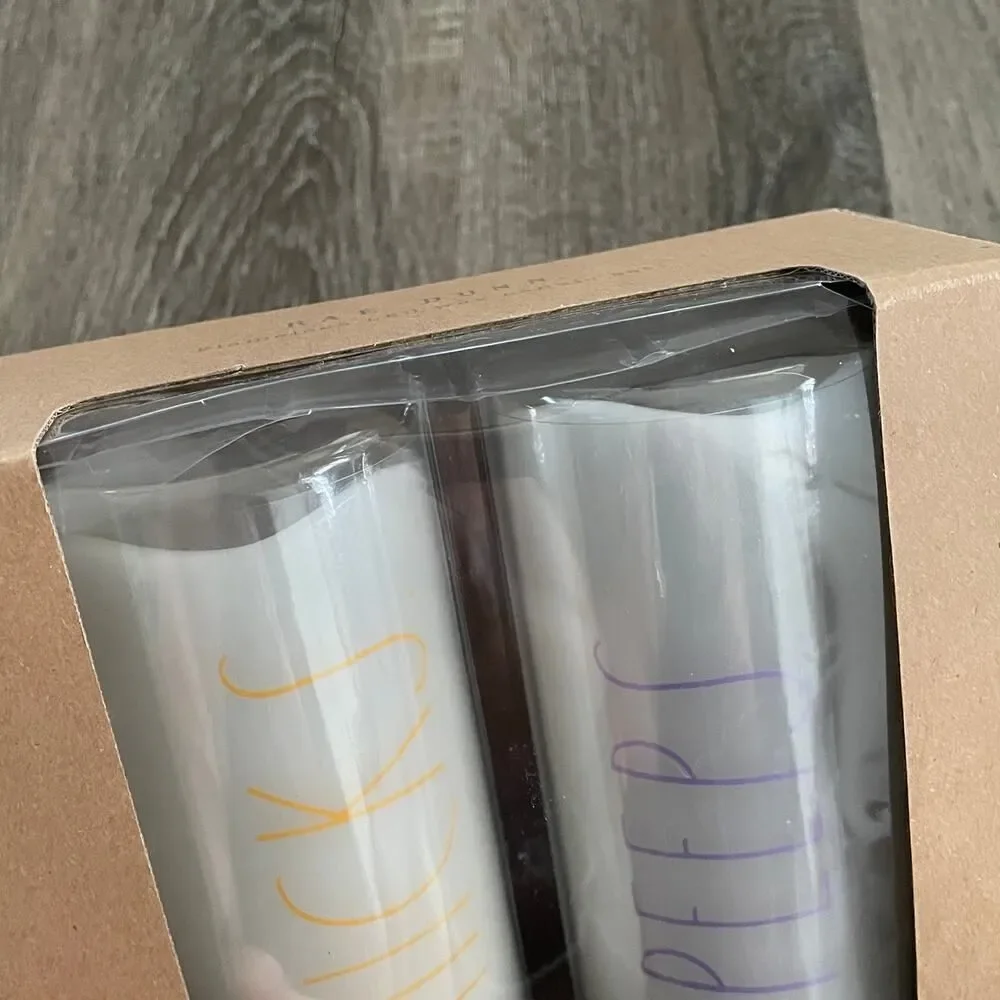 NEW Rae Dunn Flameless LED Wax Candle Set Easter